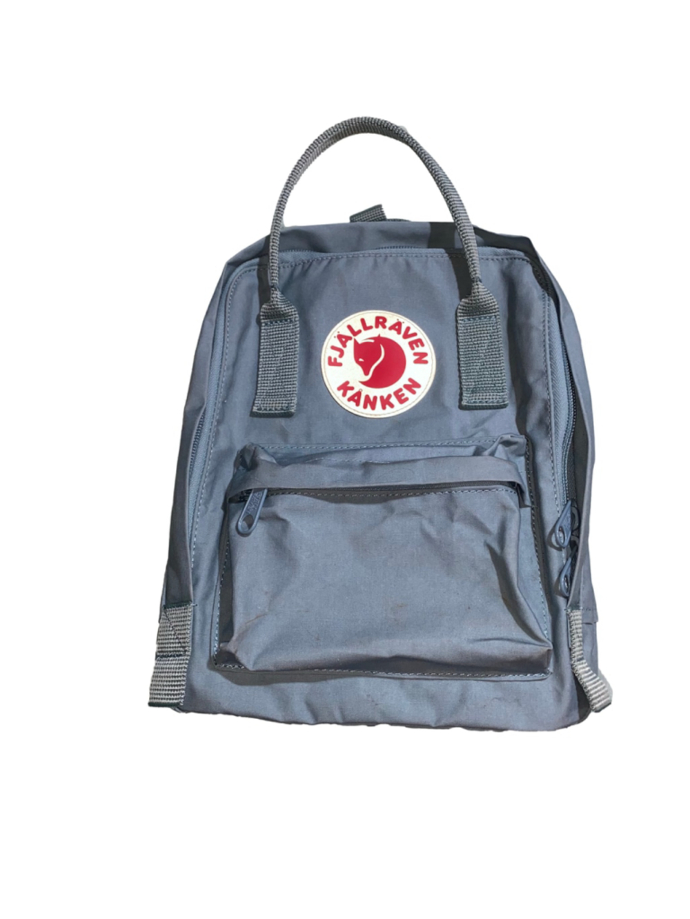 Women's Fjällräven Kånken Small Backpack Slate Blue and Red